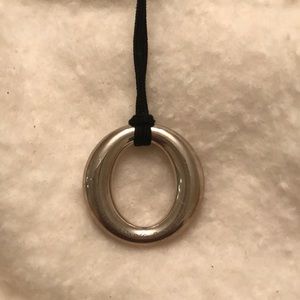 Elsa Peretti Tiffany & Co Silver Circle Necklace